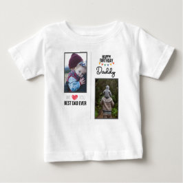 CAMISETA DE BEBÉ FELIZ FOTO DE PERSONALIZADO DE ROPA DE NATALIDAD D