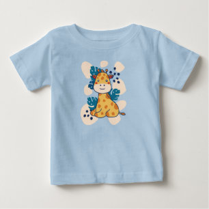 Camiseta De Bebé Feliz Giraffe