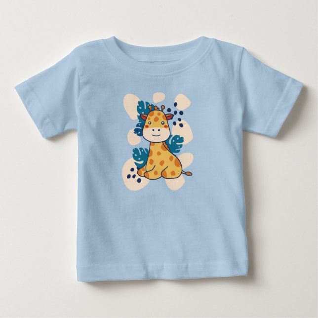 Camiseta De Bebé Feliz Giraffe (Anverso)