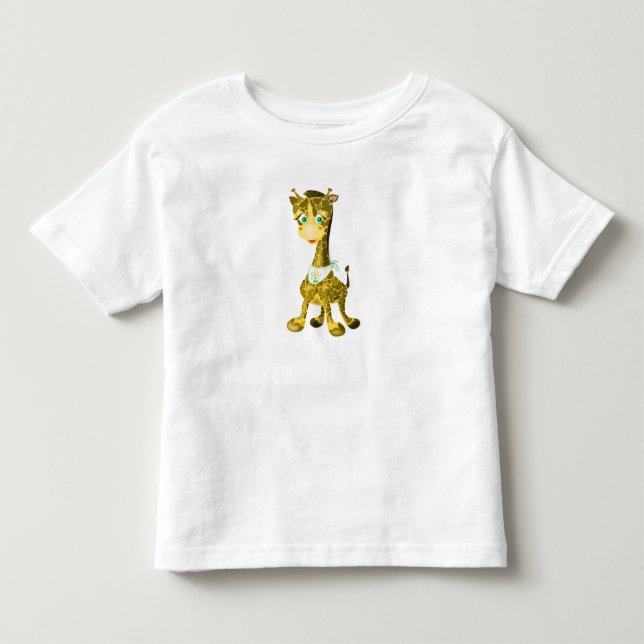 Camiseta de bebé feliz Giraffe Toddler (Anverso)