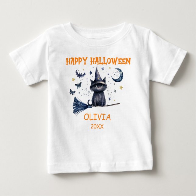 Camiseta De Bebé Feliz Halloween (Anverso)