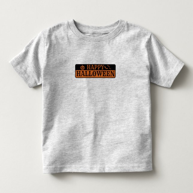 Camiseta De Bebé Feliz Halloween (Anverso)