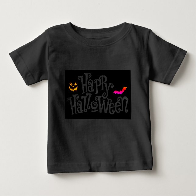 Camiseta De Bebé Feliz Halloween (Anverso)
