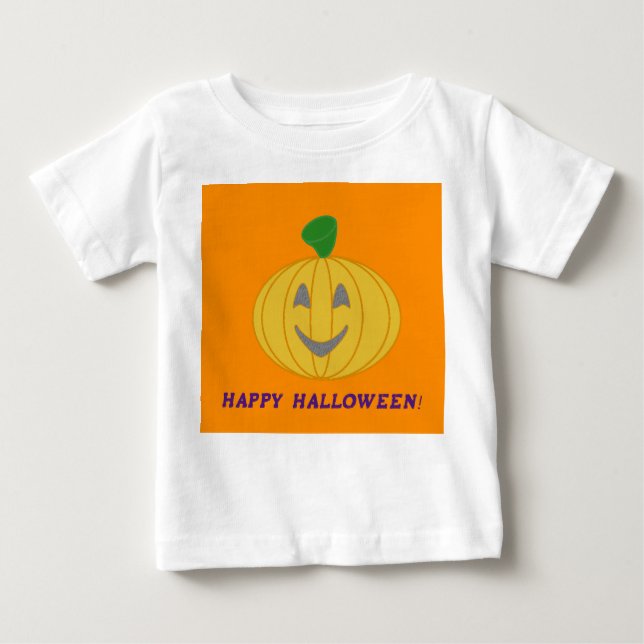 Camiseta De Bebé Feliz Halloween (Anverso)