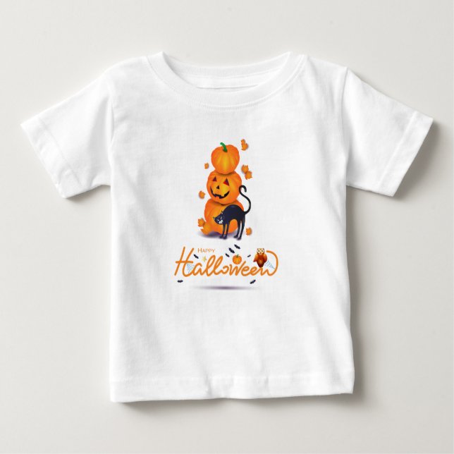Camiseta De Bebé ¡Feliz Halloween! (Anverso)