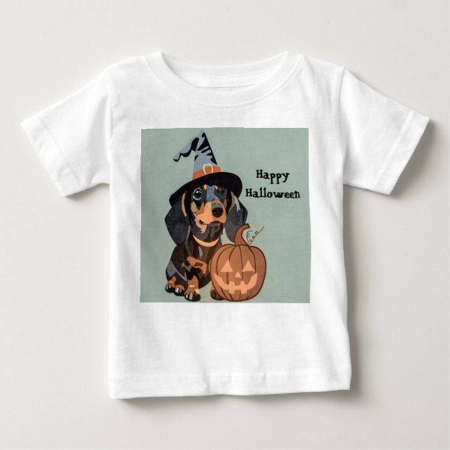 Camiseta De Bebé Feliz Halloween (Anverso)