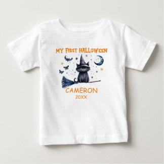 Camiseta De Bebé Feliz Halloween Acuarela