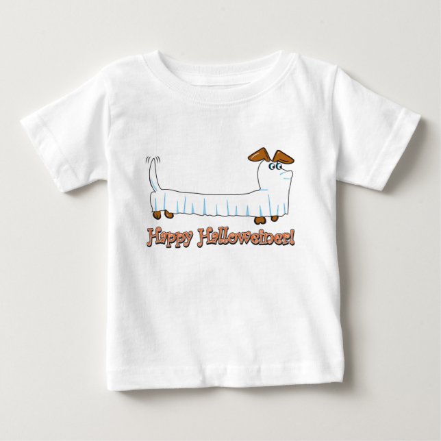 Camiseta De Bebé Feliz Halloween Dachshund (Anverso)