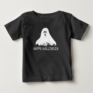 Camiseta De Bebé Feliz Halloween Fantasma Toddler Shirt