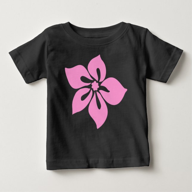 Camiseta De Bebé Feliz Hibiscus Infantil Creeper (Anverso)