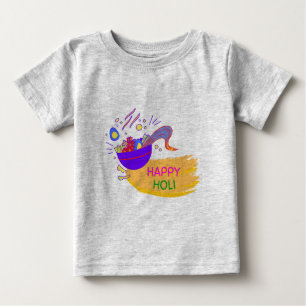 Camiseta De Bebé "Feliz Holi - Un arte festivo"