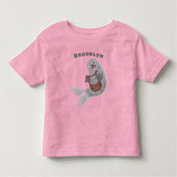 Feliz ilustracion de personalizado de foca de arpa