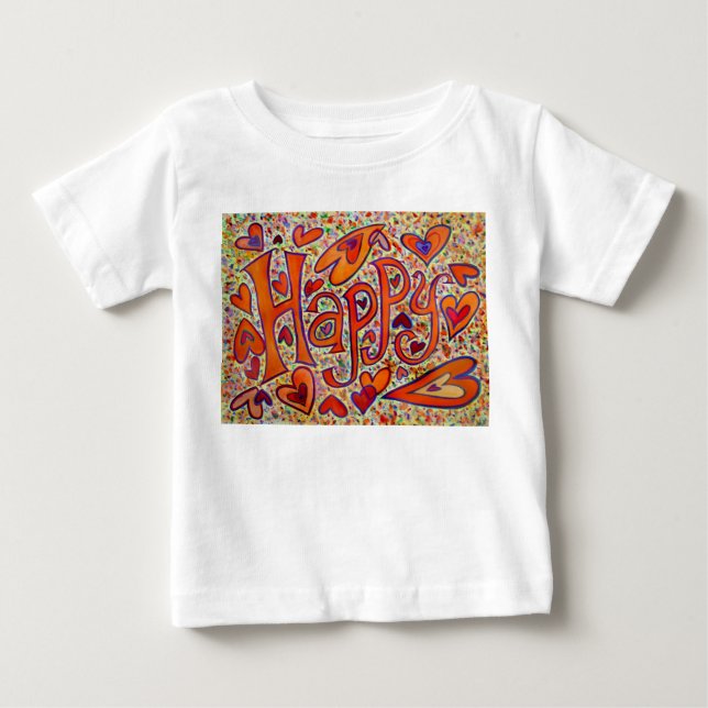 Camiseta De Bebé Feliz Laugh Shirt (Anverso)