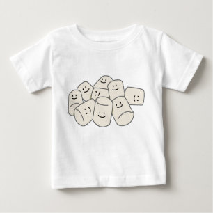 Camiseta De Bebé Feliz Marshmallow amigos amigos pegajosos amigos d