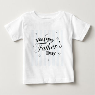 Camiseta De Bebé Feliz mensaje del día del padre