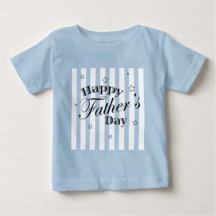 Camiseta De Bebé Feliz mensaje del día del padre