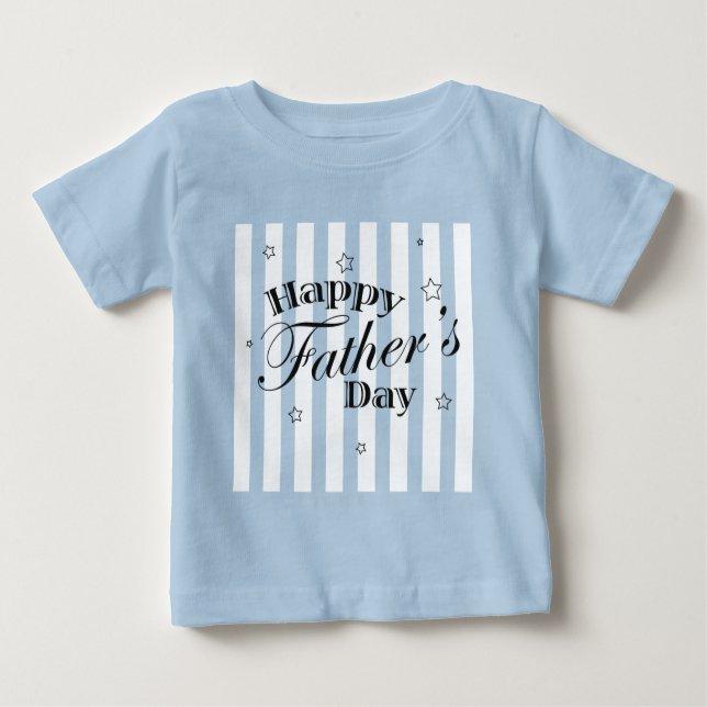 Camiseta De Bebé Feliz mensaje del día del padre (Anverso)