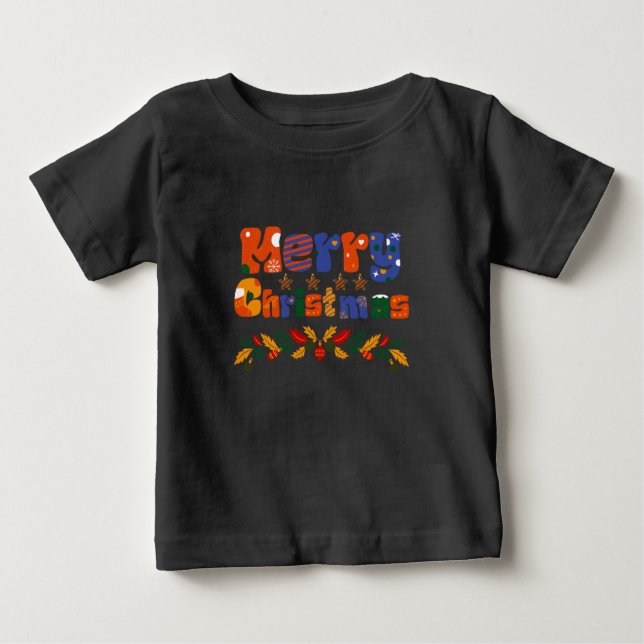Camiseta De Bebé Feliz Navidad (Anverso)
