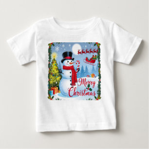 Camiseta De Bebé feliz navidad