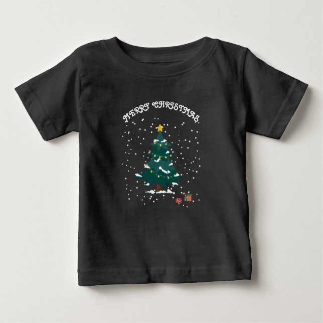 Camiseta De Bebé Feliz Navidad  (Anverso)