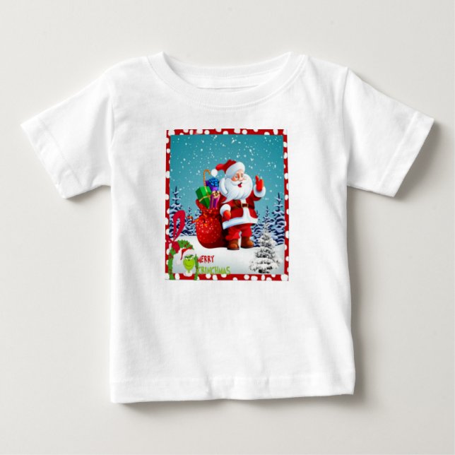 Camiseta De Bebé Feliz Navidad (Anverso)