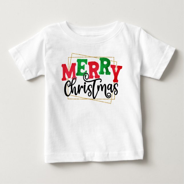 Camiseta De Bebé Feliz Navidad (Anverso)