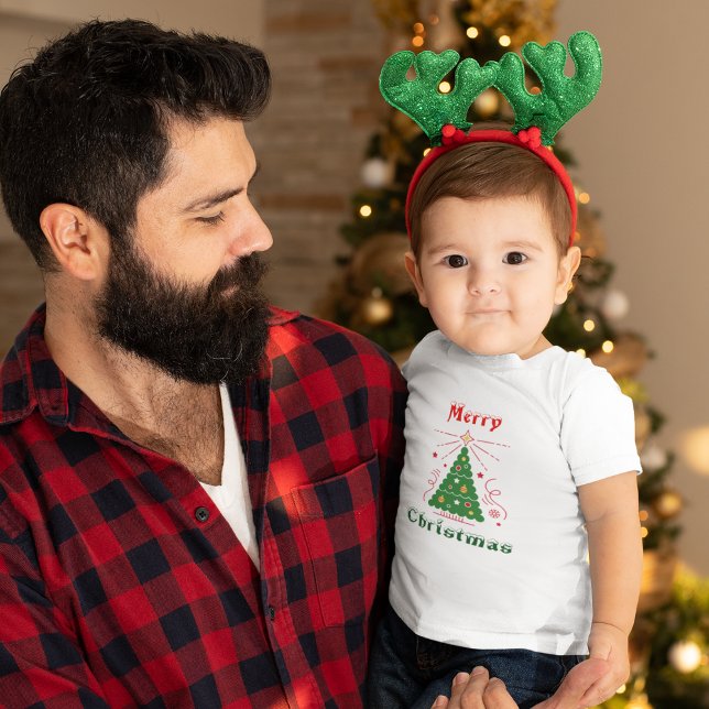 Camiseta De Bebé Feliz Navidad (celebrate the magic of christmas by gifting a personalized holiday.)