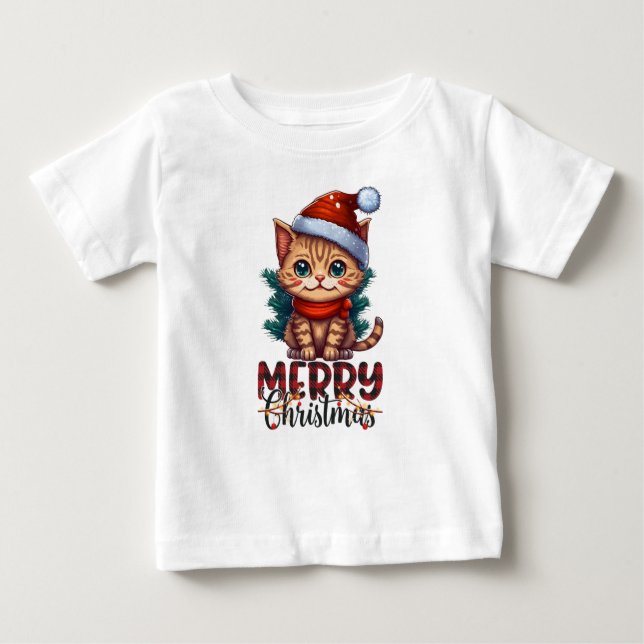 Camiseta De Bebé Feliz Navidad (Anverso)