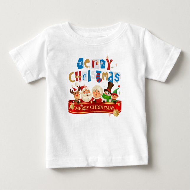 Camiseta De Bebé feliz navidad (Anverso)