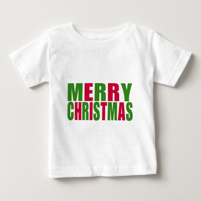 Camiseta De Bebé Feliz Navidad (Anverso)