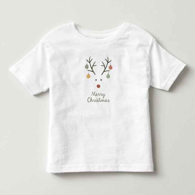 Camiseta De Bebé Feliz Navidad (Anverso)