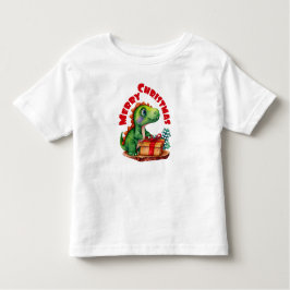 Camiseta De Bebé Feliz Navidad Dinosaurios niños pequeños