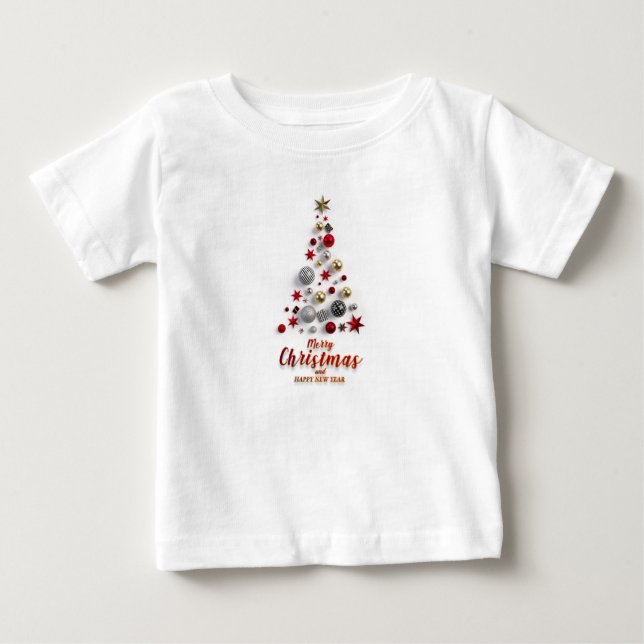 Camiseta De Bebé Feliz Navidad e invierno (Anverso)
