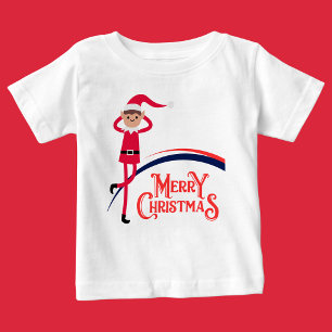 Camiseta De Bebé Feliz Navidad, Feliz y Brillante,