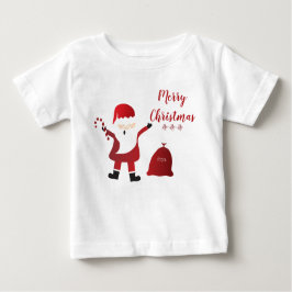 Camiseta De Bebé Feliz Navidad Ho Ho Ho Santa Claus