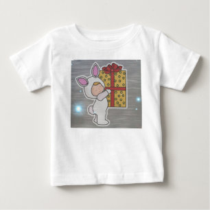 Camiseta De Bebé Feliz Navidad Honey Bunny