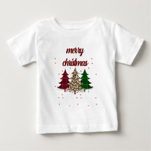 Camiseta De Bebé Feliz Navidad Moderna y Elegante