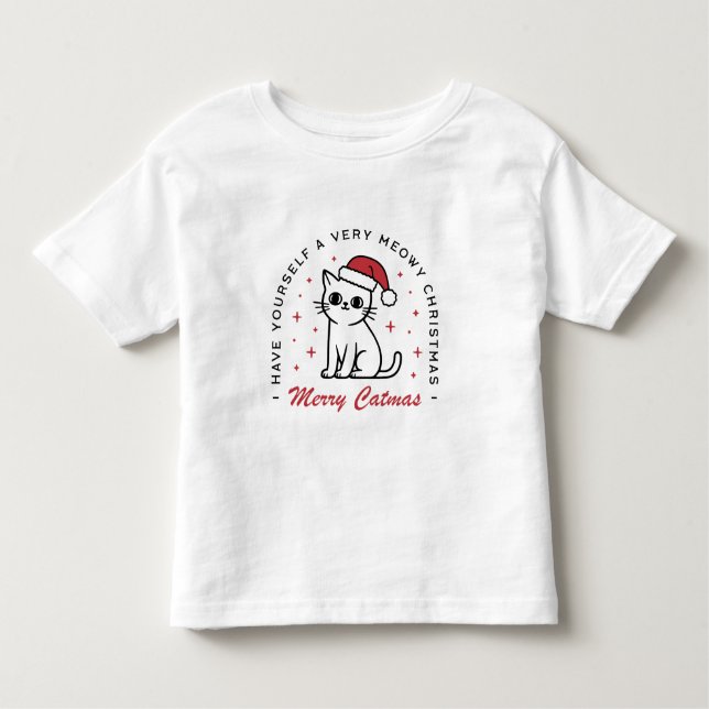 Camiseta De Bebé Feliz Navidad Navidades lindos deseos de gatos (Anverso)