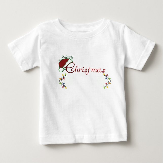 CAMISETA DE BEBÉ **FELIZ NAVIDAD NIÑOS** (Anverso)