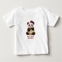 ¡Feliz Navidad! Panda Baby T-Shirt