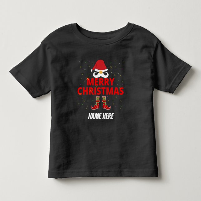 CAMISETA DE BEBÉ FELIZ NAVIDAD PERSONALIZADO  (Anverso)