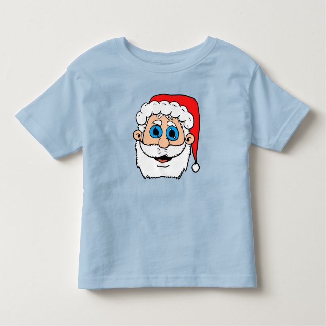 Camiseta De Bebé Feliz Navidad Santa Head (Anverso)