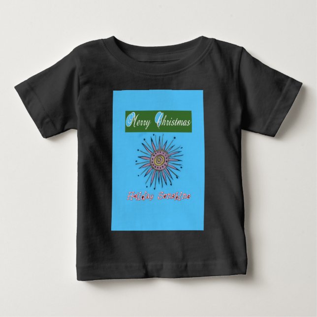Camiseta De Bebé Feliz Navidad Sunshine Holiday.png (Anverso)