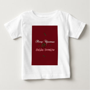 Camiseta De Bebé Feliz Navidad Sunshine Red
