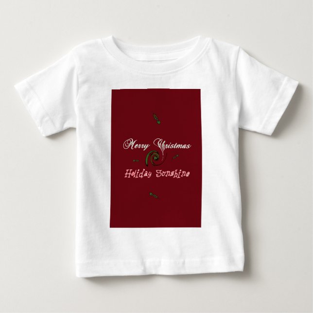 Camiseta De Bebé Feliz Navidad Sunshine Red (Anverso)