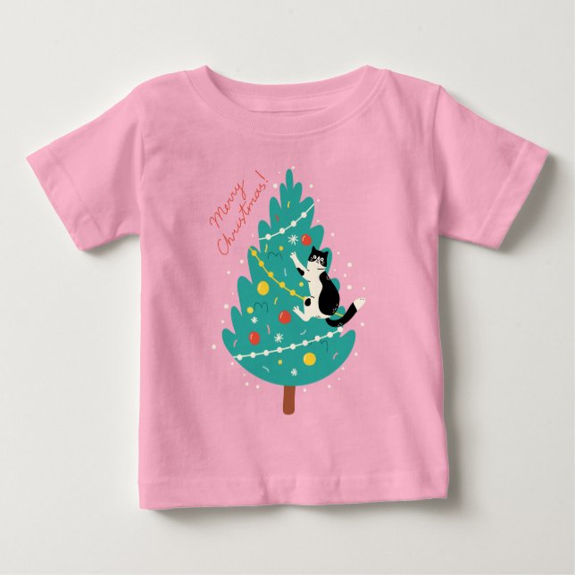 Camiseta De Bebé Feliz Navidad - Un Navidad perfecto escalar (Anverso)