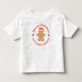 Camiseta De Bebé Feliz Navidad Vamos a Hornear Galletas Hombre de P