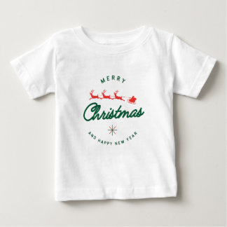 Camiseta De Bebé Feliz Navidad y próspero Año Nuevo