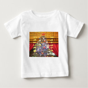 Camiseta De Bebé Feliz Navidad y un Feliz Año Nuevo.p