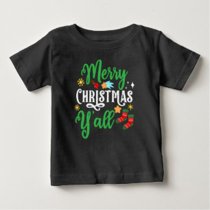 Camiseta De Bebé Feliz Navidad Y'all-85918